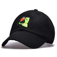 Frog Tea Embroidery Baseball Cap