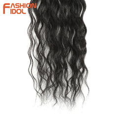Water Wave Hair Bundles With Closure Synthetic Hair Extensions 20 Inch