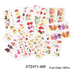 Mixed Design Nail Art Sticker Set