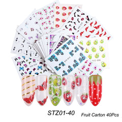 Mixed Design Nail Art Sticker Set