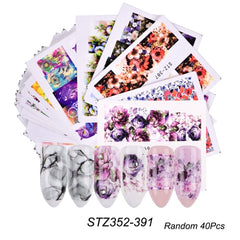 Mixed Design Nail Art Sticker Set