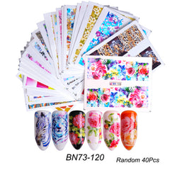 Mixed Design Nail Art Sticker Set