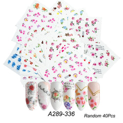Mixed Design Nail Art Sticker Set
