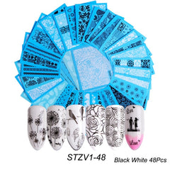 Mixed Design Nail Art Sticker Set