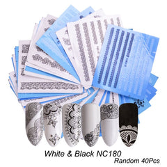 Mixed Design Nail Art Sticker Set