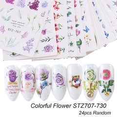 Mixed Design Nail Art Sticker Set