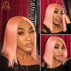 13x6 Transparent Human Hair Lace Frontal Brazilian Wig