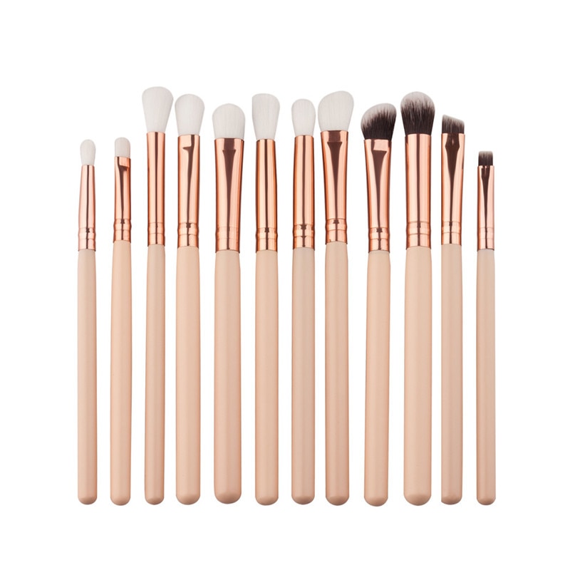 Eyeshadow Brushes Set Pro Beige 12pc