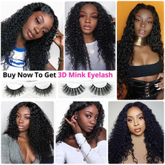 Deep Wave Lace Front  Brazilian Human Hair Wig