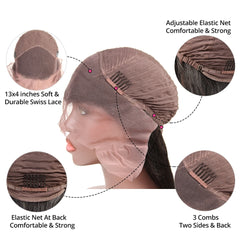 Deep Wave Lace Front  Brazilian Human Hair Wig