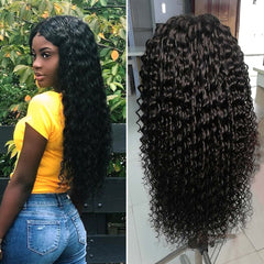 Deep Wave Lace Front  Brazilian Human Hair Wig