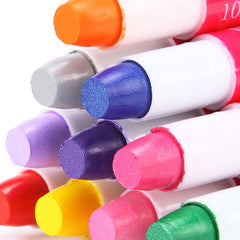 Rainbow Colour Disposable Hair Dye Crayon Temporary Hair Chalk Kit Hair Colour Pen Non-Toxic(10color)