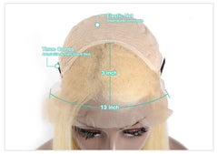 Body Wave 613 Honey Blonde Preplucked Brazilian Remy Human Hair Wig