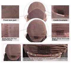 Deep Wave Lace Front  Brazilian Human Hair Wig