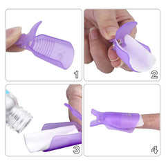 Nail Soak Off Cap Clips 10pcs