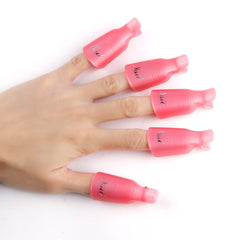 Nail Soak Off Cap Clips 10pcs