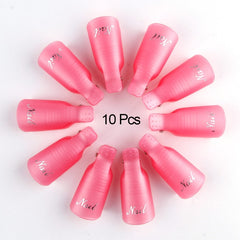 Nail Soak Off Cap Clips 10pcs