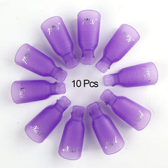 Nail Soak Off Cap Clips 10pcs