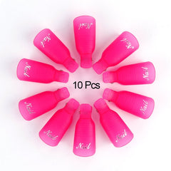 Nail Soak Off Cap Clips 10pcs