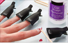 Nail Soak Off Cap Clips 10pcs