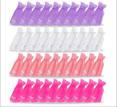 Nail Soak Off Cap Clips 10pcs