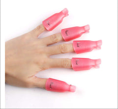 Nail Soak Off Cap Clips 10pcs