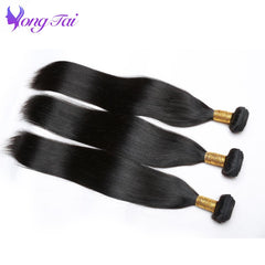 Straight Hair Bundles With Closure 3 Bundles with 1 Closure Malaysian Human Hair With Lace Frontal