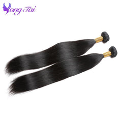 Straight Hair Bundles With Closure 3 Bundles with 1 Closure Malaysian Human Hair With Lace Frontal