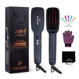 Ionic Hair Straightener Brush Comb
