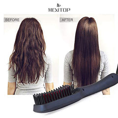 Ionic Hair Straightener Brush Comb