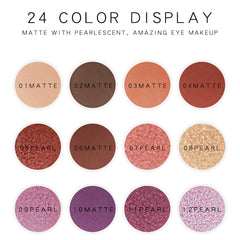 Pro High Pigmentation Eyeshadow 24 Color