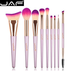 JAF 26pcs Gold Makeup Brush Set with Zipper Case Travel Cosmetic Bag