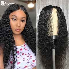 Deep Wave Lace Front  Brazilian Human Hair Wig