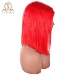 13x6 Transparent Human Hair Lace Frontal Brazilian Wig