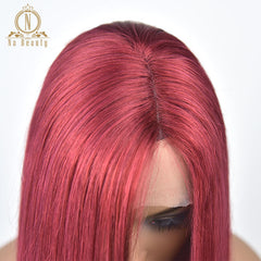13x6 Transparent Human Hair Lace Frontal Brazilian Wig
