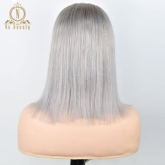 13x6 Transparent Human Hair Lace Frontal Brazilian Wig