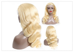 Body Wave 613 Honey Blonde Preplucked Brazilian Remy Human Hair Wig