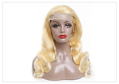 Body Wave 613 Honey Blonde Preplucked Brazilian Remy Human Hair Wig