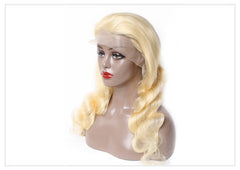 Body Wave 613 Honey Blonde Preplucked Brazilian Remy Human Hair Wig