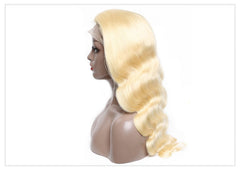 Body Wave 613 Honey Blonde Preplucked Brazilian Remy Human Hair Wig