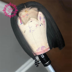 Brazilian Remy Human Hair Short Straight Bob 1B