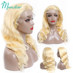 Body Wave 613 Honey Blonde Preplucked Brazilian Remy Human Hair Wig