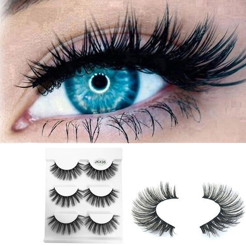 Black Terrier Fluffy Strip Eyelashes 3pc