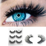 Black Terrier Fluffy Strip Eyelashes 3pc