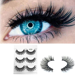 Black Terrier Fluffy Strip Eyelashes 3pc