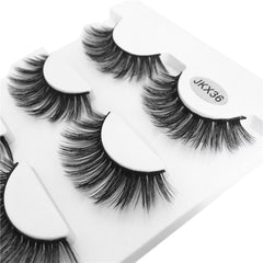Black Terrier Fluffy Strip Eyelashes 3pc