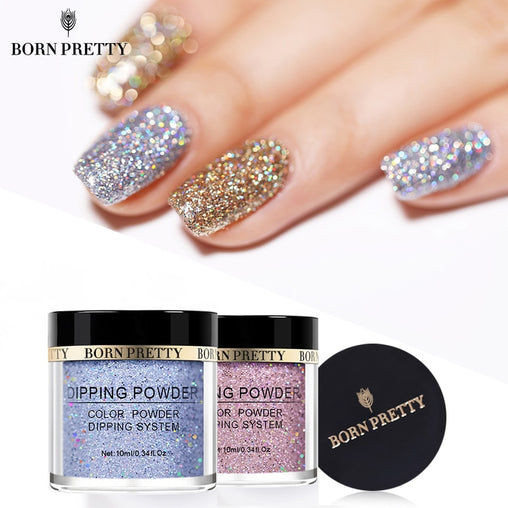 Holographic Dip Nail Powders