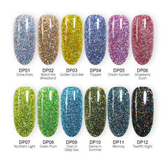 Holographic Dip Nail Powders