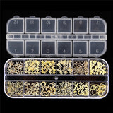 Gold Metal Nail  Decoration Kit