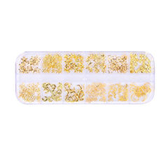 Gold Metal Nail  Decoration Kit